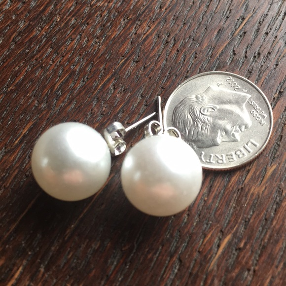 Boutique Jewelry - ❤️LAST PAIR! Akoya 12mm Shell Pearl Stud Earrings